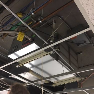 Water source heat pump installed in an office building