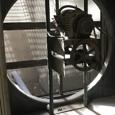 We rebuilt this parking garage exhaust fan.